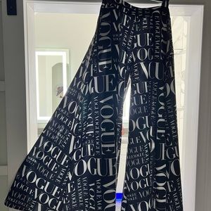 Vogue Print black Palazzo Pants size S